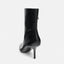 Women’s Classic Black Pointed-Toe Stiletto Heeled Ankle Boots