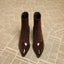 Women’s Classic Glossy Pointed Toe Ankle Boots