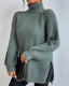 Women’s Comfortable Fit Ribbed Turtleneck Sweater