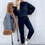 Women’s Comfortable Knit Sweater and Pants Set