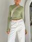 Women’s Comfortable Long Sleeve Crop Top