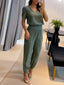 Women’s Comfortable V-Neck Two Piece Set