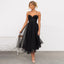 Women's Sweetheart Corset Spaghetti Strap Flowy Midi Dress