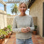 Women’s Cozy Gray Boat Neck Knit Sweater