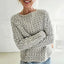 Women’s Cozy Gray Boat Neck Knit Sweater