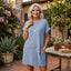Women's Crew Neck Short Sleeve T-Shirt Dress