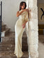 Women’s Elegant Beige Sleeveless Maxi Dress