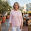 Women’s Elegant Draped Open-Back Blouse