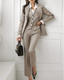 Women’s Elegant Light Gray 3-Piece Set