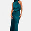 Women’s Elegant Mock Neck Sleeveless Maxi Dress