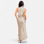 Women’s Elegant Mock Neck Sleeveless Maxi Dress
