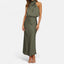 Women’s Elegant Mock Neck Sleeveless Maxi Dress