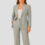 Women’s Elegant Tailored Office Blazer and Pants Set