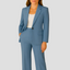Women’s Elegant Tailored Office Blazer and Pants Set