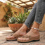 Women's Floral Wedge Flip Flop Sandals