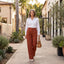 Women’s Formal High-Waisted Wide-Leg Trousers