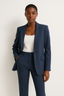 Women’s Formal Navy Blazer and Straight-Leg Trouser Set