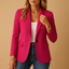 Women’s Formal Single-Button Fitted Blazer