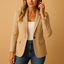 Women’s Formal Single-Button Fitted Blazer