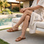 Women's H Strap Flat Slide Sandals