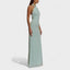 Women's Halter Neck Ruched Bodycon Evening Maxi Dress