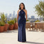 Women's Halter Neck Ruched Bodycon Evening Maxi Dress