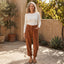 Women’s High-Waisted Corduroy Tapered Pants