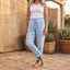 Women’s High-Waisted Drawstring Trousers