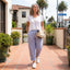 Women’s High-Waisted Striped Pants