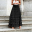 Women’s High-Waisted Tiered Maxi Skirt