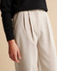 Women’s High Waisted Pleated Tailored Trousers