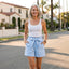 Women’s High Waisted Tie Belt Shorts