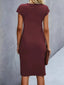 Women’s Elegant Midi Sheath Dress