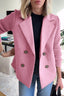 Women’s Chic Knit Sleeve Tailored Blazer