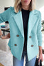 Women’s Chic Knit Sleeve Tailored Blazer