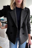 Women’s Chic Knit Sleeve Tailored Blazer