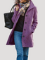 Women’s Long Button Front Winter Coat