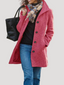 Women’s Long Button Front Winter Coat