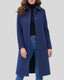 Women’s Long Single Breasted Winter Trench Coat