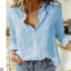 Women's Bird Print Long Sleeve Button Down Shirt