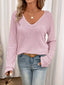 Women’s Long Sleeve Waffle Knit Sweater