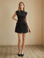 Women’s Mock Neck A-Line Mini Dress