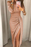 Women's Off-Shoulder Glitter Midi Dress