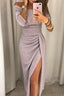 Women's Off-Shoulder Glitter Midi Dress