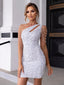 Women’s One Shoulder Sequin Mini Dress