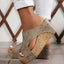 Women’s Open Toe Mule Wedge Sandals