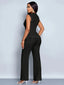 Women’s Pleated Peplum Two-Piece Pants Set
