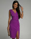 Women’s Polished Sleeveless V-Neck Side Slit Dress