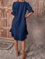 Women’s Puff Sleeve Ruffle Hem Dress