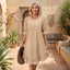 Women’s Puff Sleeve Ruffle Hem Dress